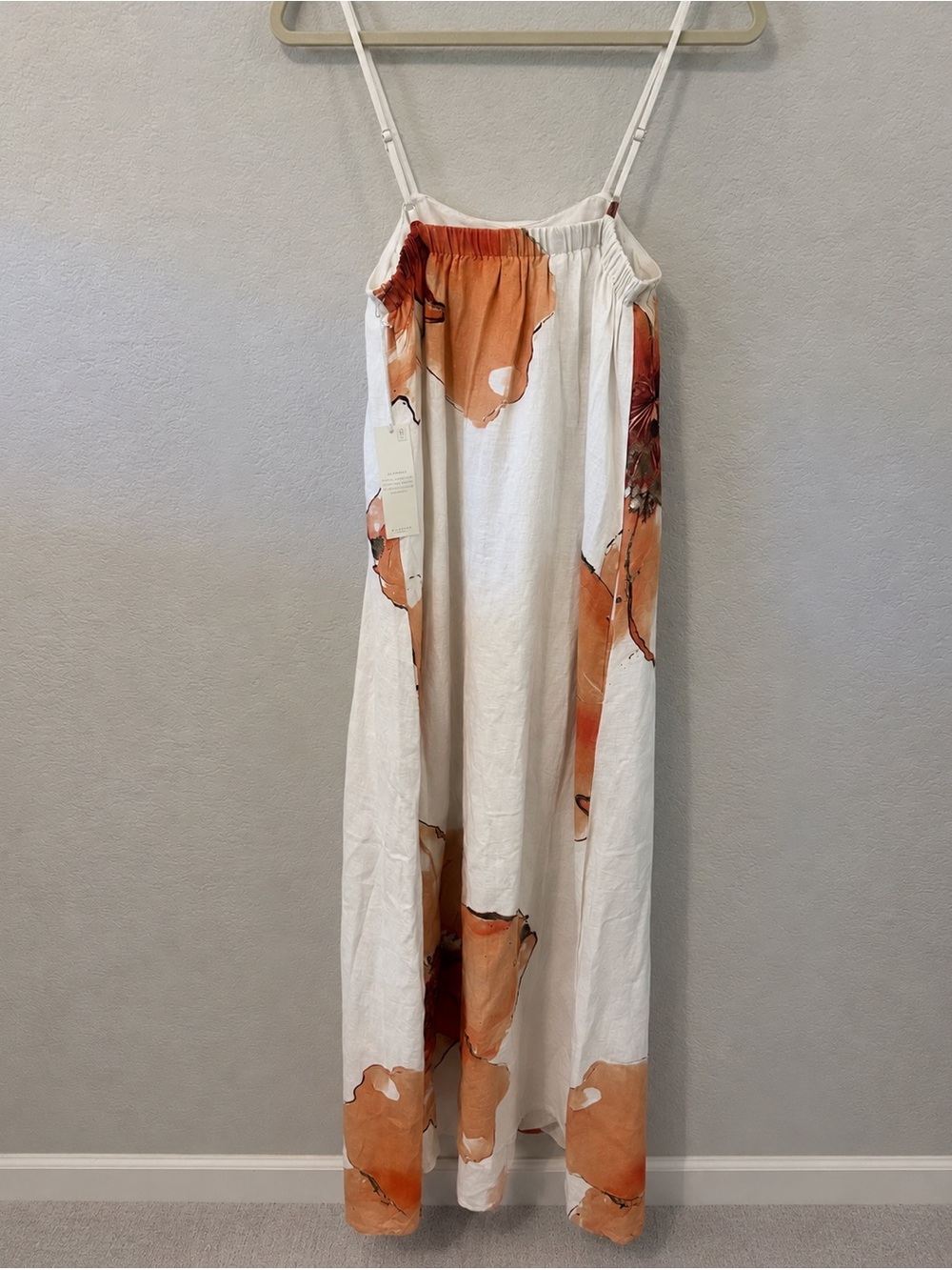 Calypso St Barth NWT Linen Blend Maxi Dress Watercolor Floral Small - Picture 3 of 5